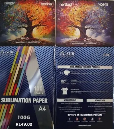 A-Sub 100gsm Sublimation paper, 100 sheets R149