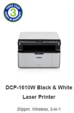 Brother DCP-1610W Mono Laser printer