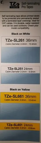 Brother Self Laminating Labels