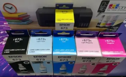 Epson T673 Eco Tank Inks Epson T673 Eco Tank Inks